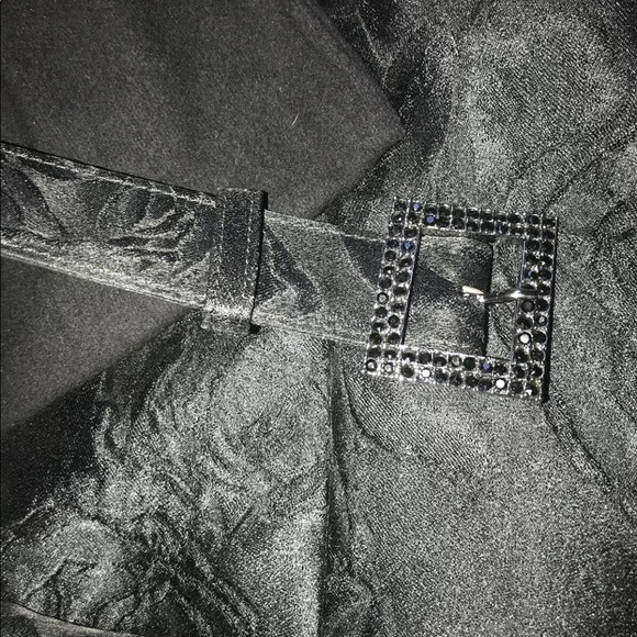 St. John Floral Jacquard Dress Sz 10 Midi Black - Picture 9 of 12